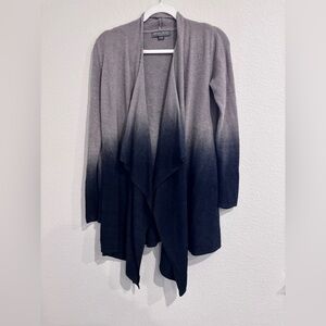 Barefoot Dreams Ombré Cardigan in gray to black